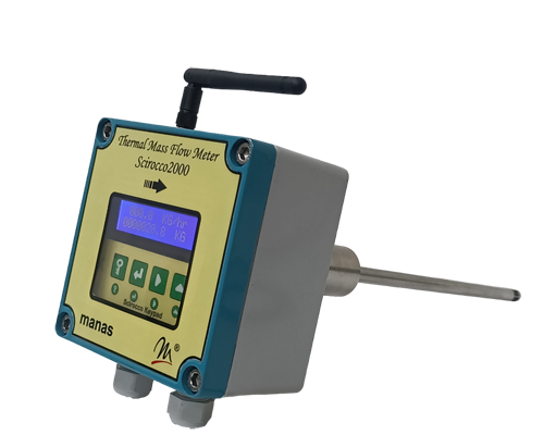 Insertion-gas-flow-meter